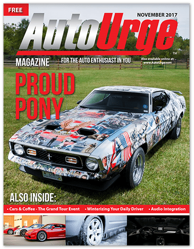 American Spirit Mustang on cover of AutoUrge Magazine